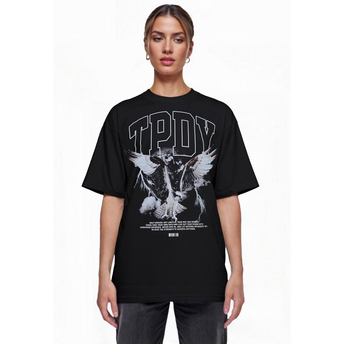 T-Shirt mit Grafikprint im Oversize-Schnitt