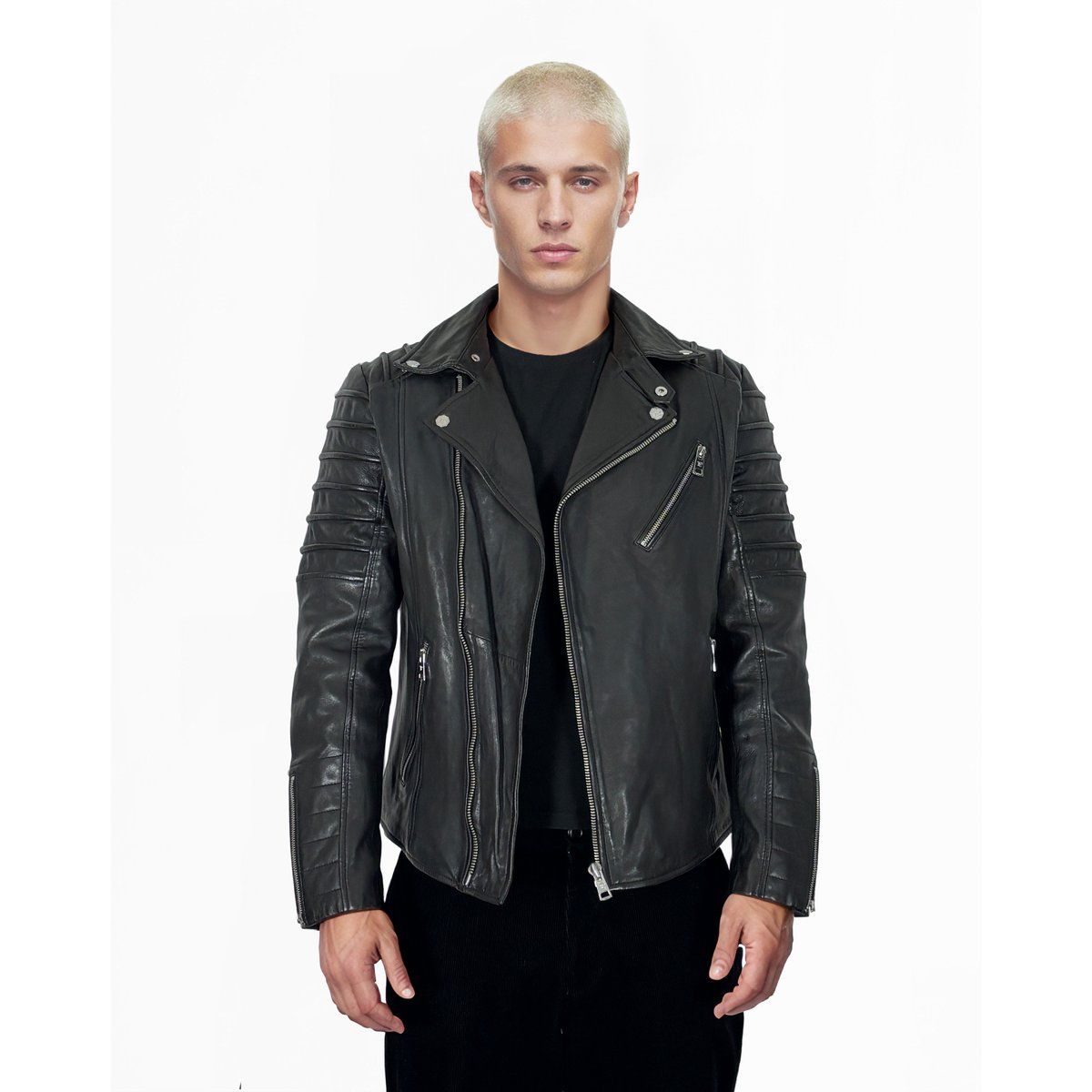 Klassische Moto Lederjacke