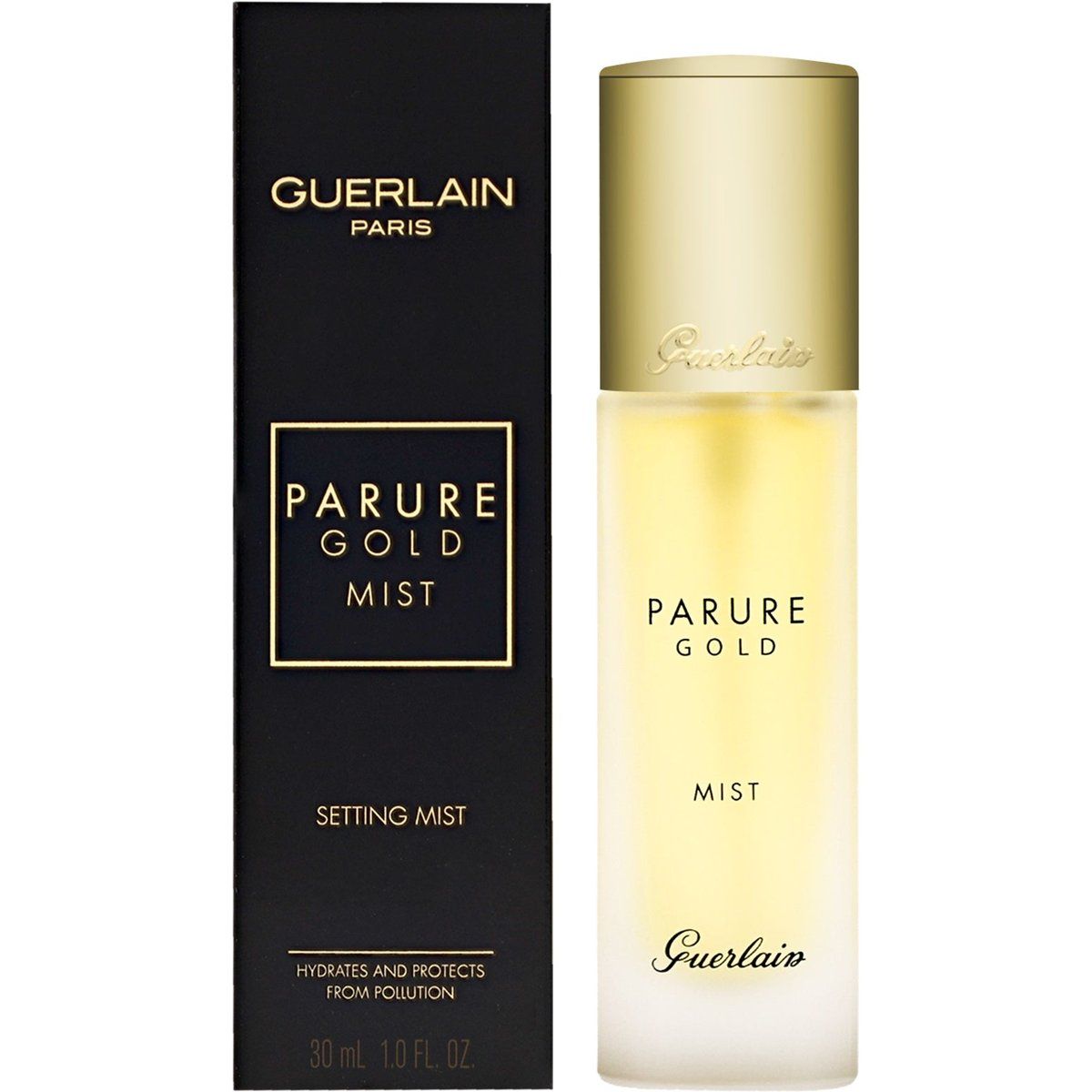 Hydratisierendes Fixierspray mit Gold