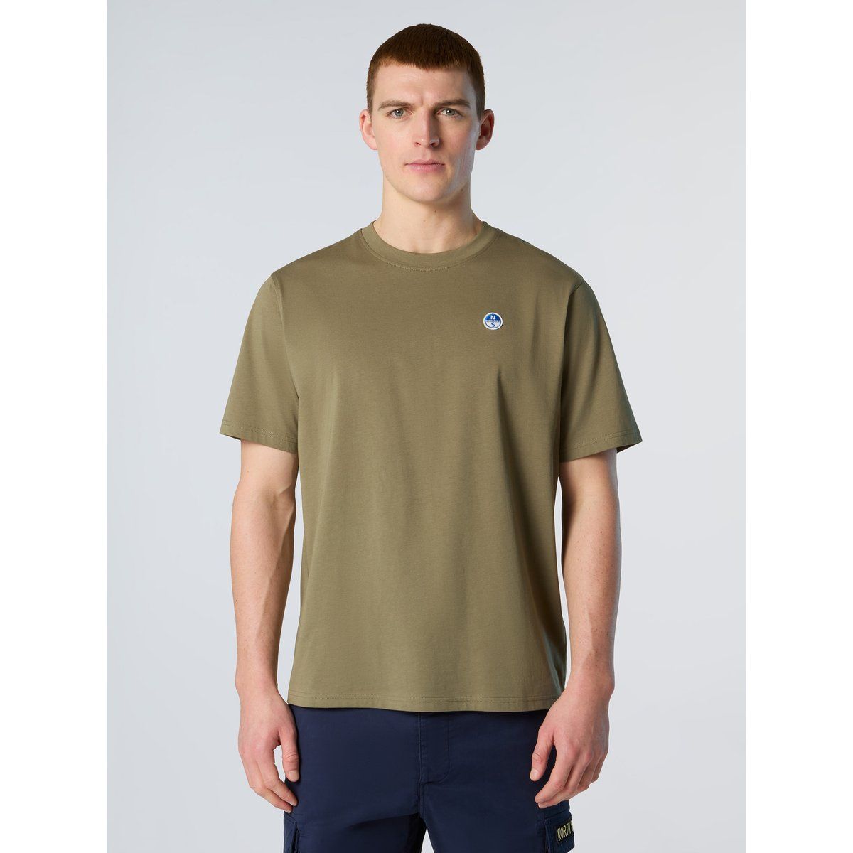 Klassisches Baumwoll-T-Shirt mit Rundhalsausschnitt