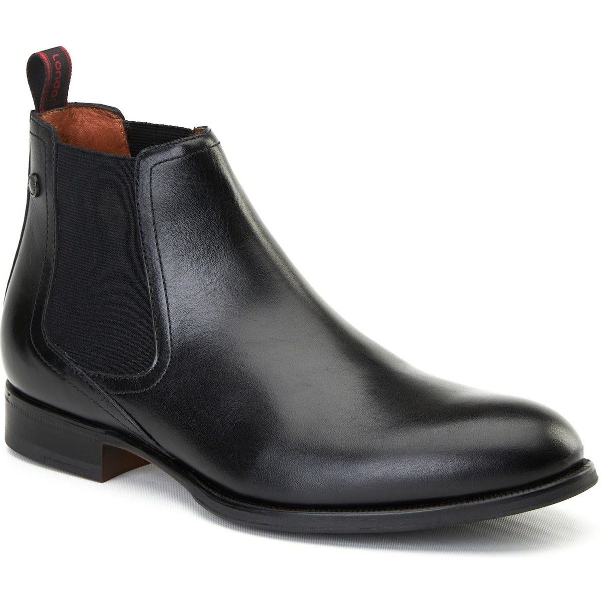 Base London Whittle Herren Stiefel Aus Schwarzem Leder