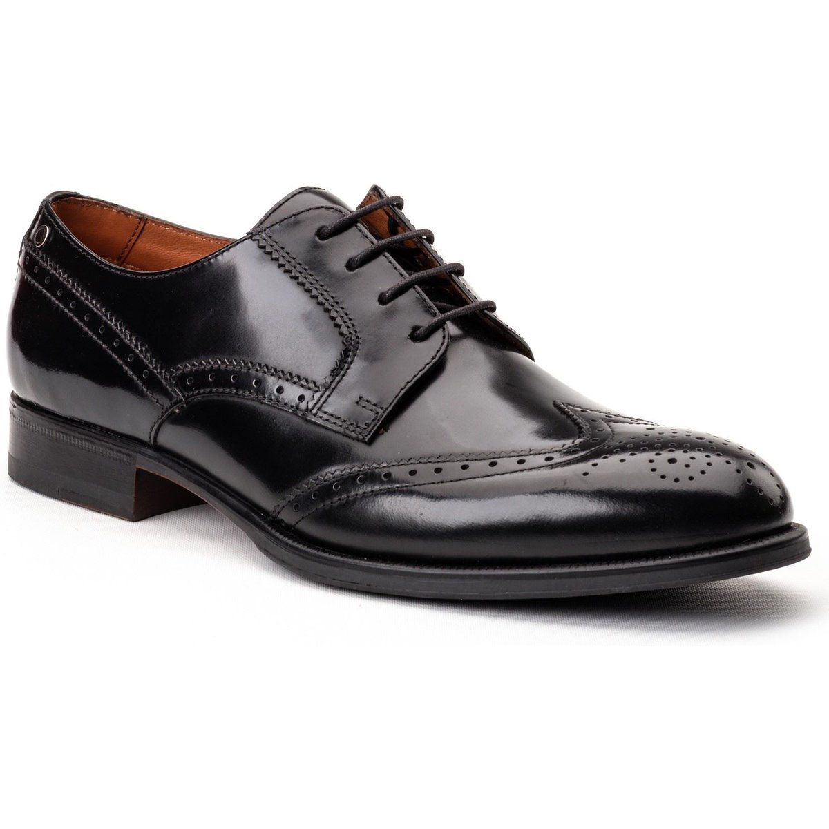 Base London Bell Herrenschuhe Aus Schwarzem Leder