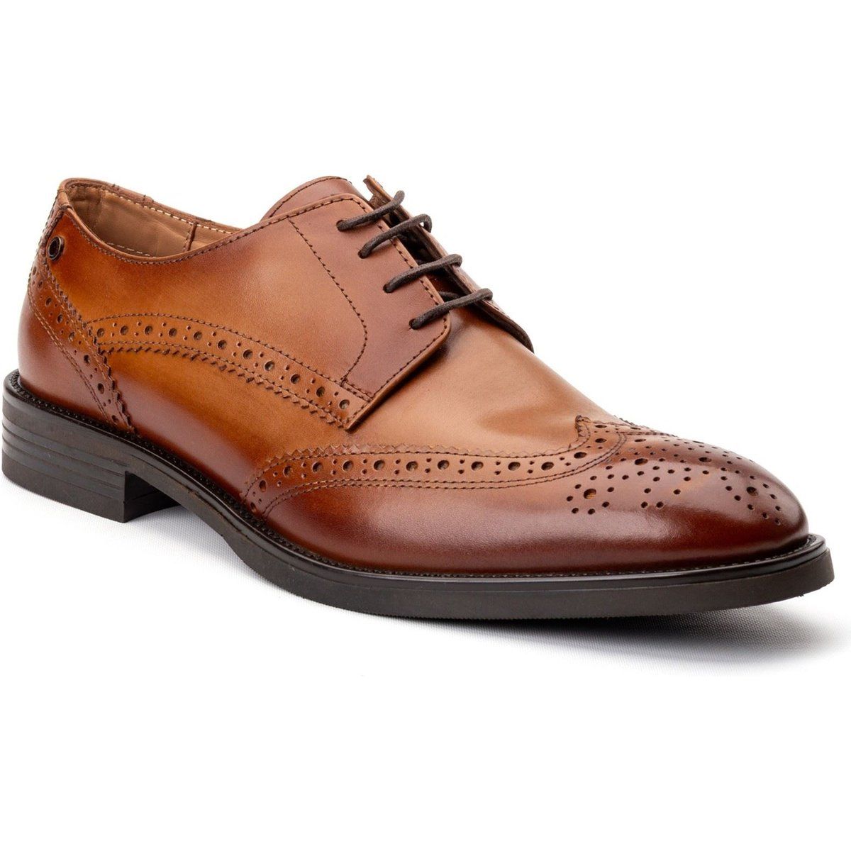 Klassische Wingtip-Leder-Brogues