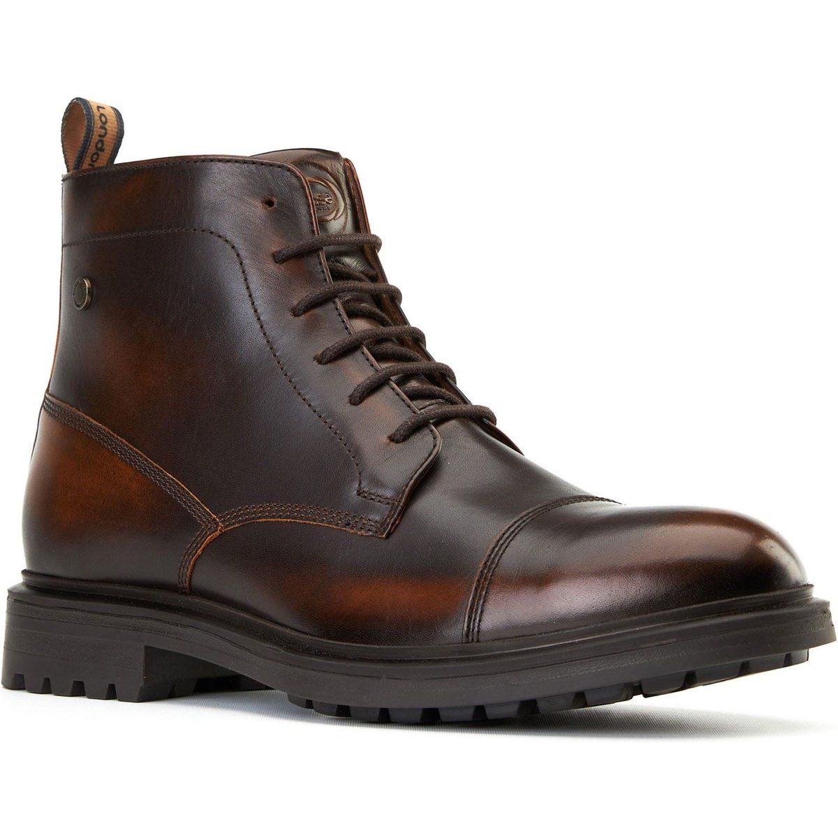 Base London Boulton Leder Herren Braun Stiefeletten
