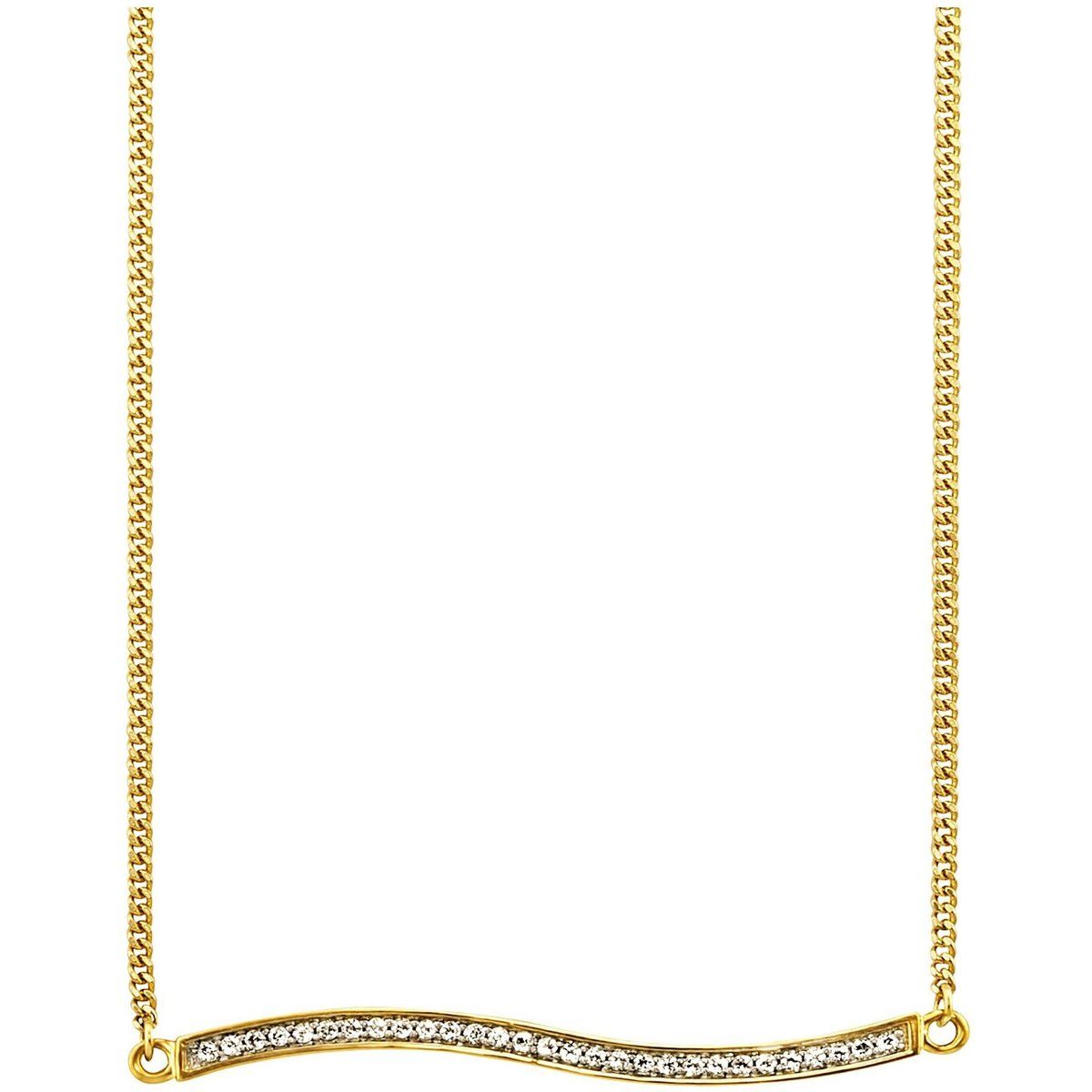 Elegantes Collier mit Topas-Welle