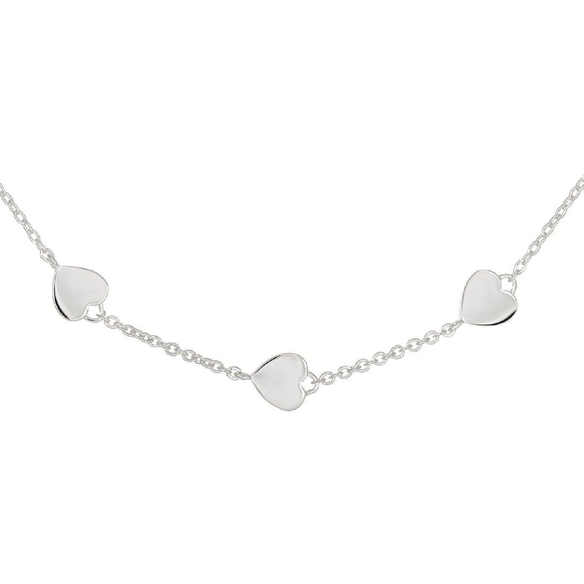 Halskette mit Herzanhänger aus Sterlingsilber