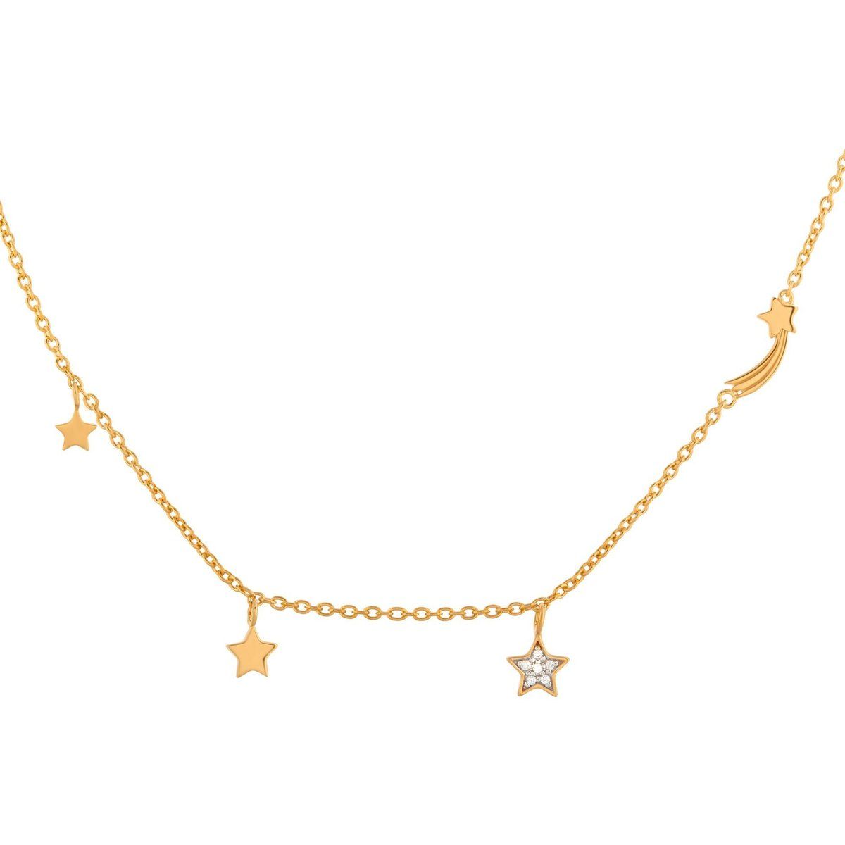 Halskette Gold mit Stern Anhänger