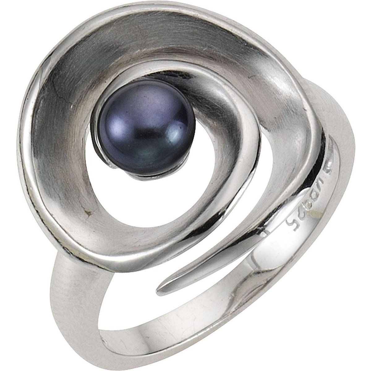 Moderner Sterling Silber Perlenring