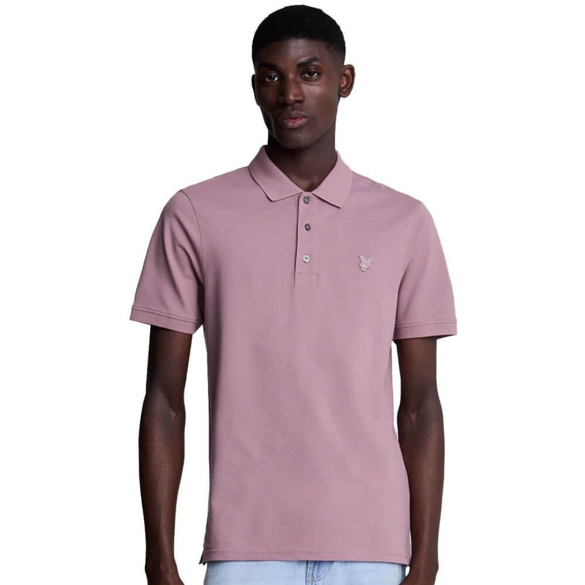 Klassisches Baumwoll-Polo mit tonalem Logo