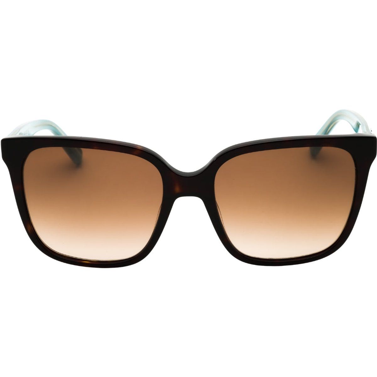 Quadratische Havana-braune Sonnenbrille