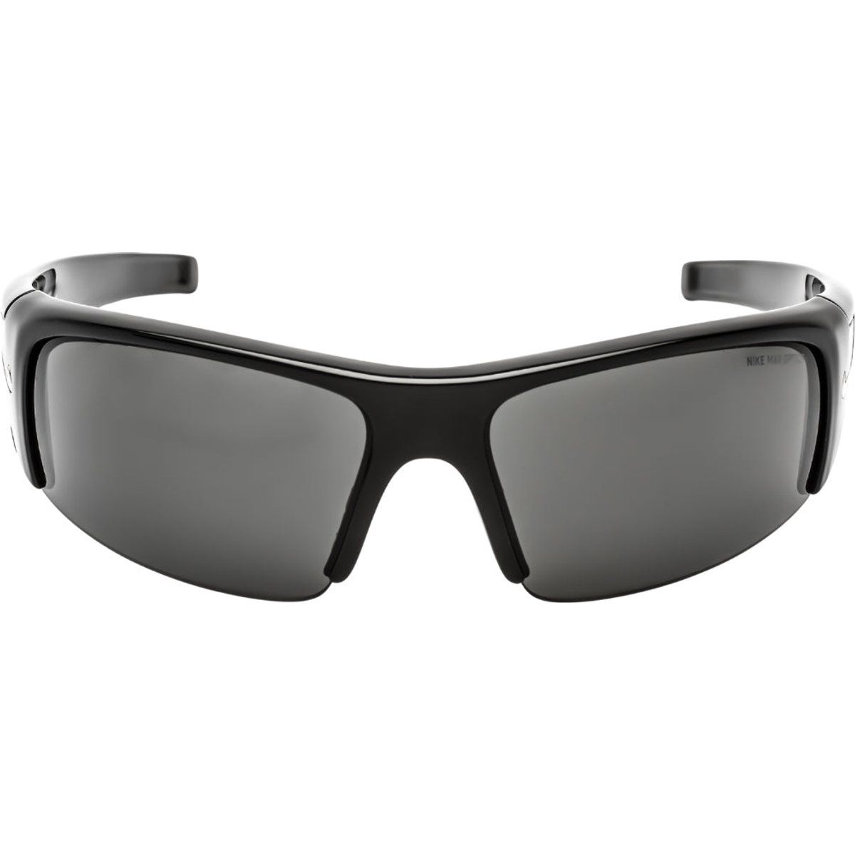 Sportliche, rechteckige, schwarze Sonnenbrille