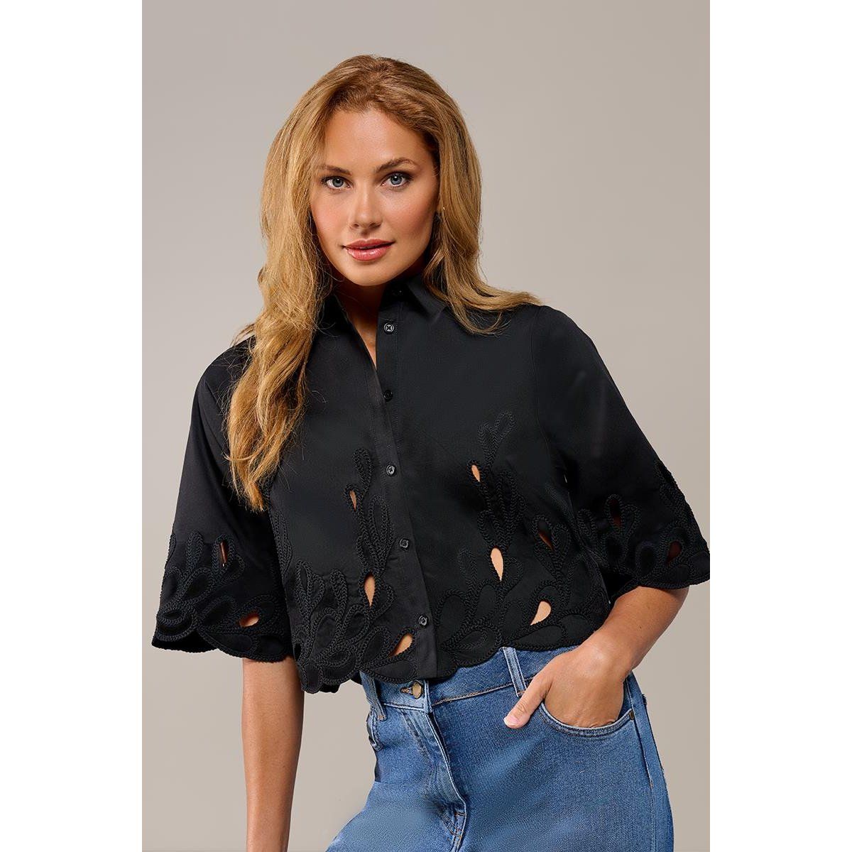 Tirzy Bluse Schwarz