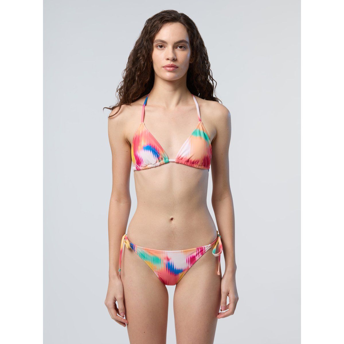 Triangel-Bikini-Oberteil mit Bindeband