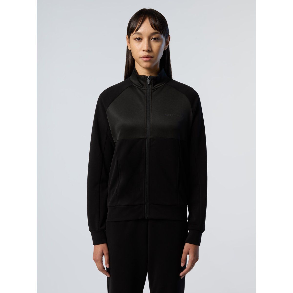 Elegante Modal Fleece Jacke mit Reißverschluss