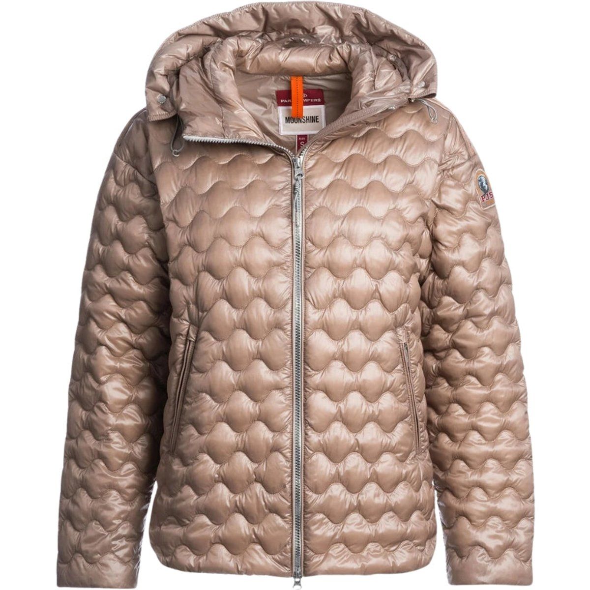 Gesteppte leichte Daunenjacke mit Kapuze