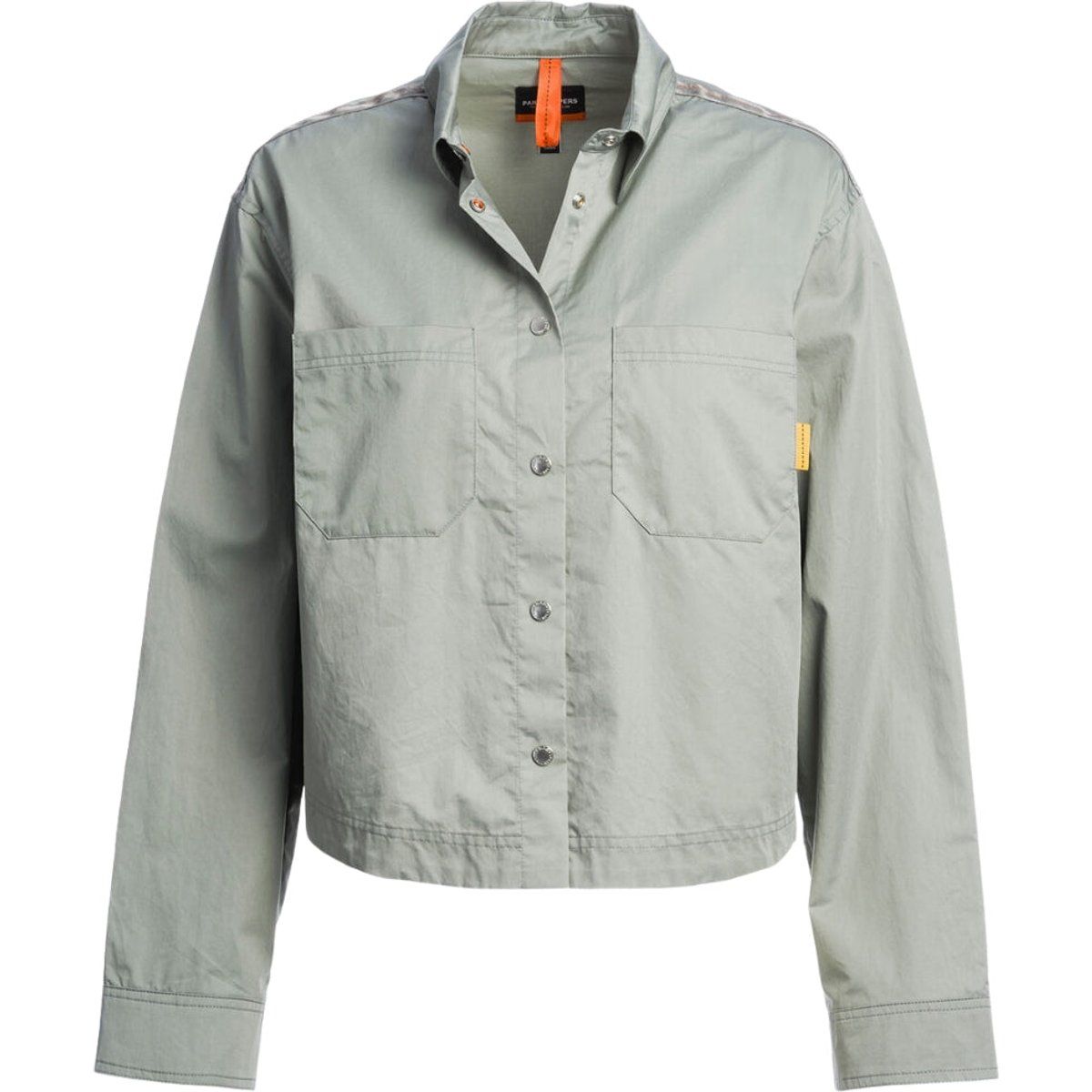 Kurze Blusenjacke in Grau