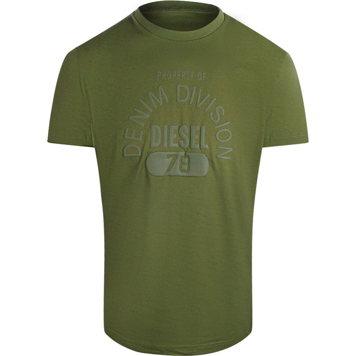 Grünes Diesel Denim Division T-Shirt
