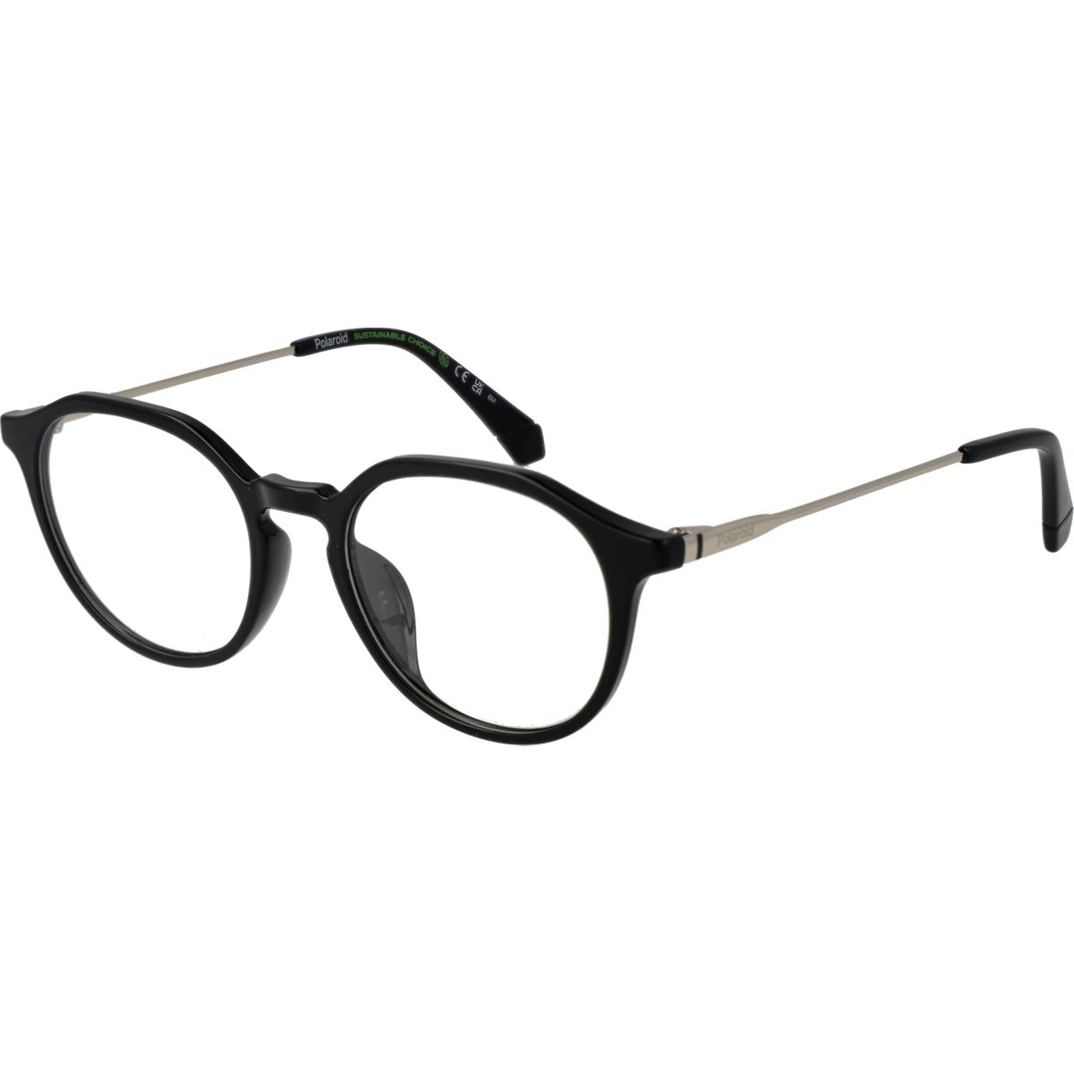Runde Vollrandbrille in Schwarz