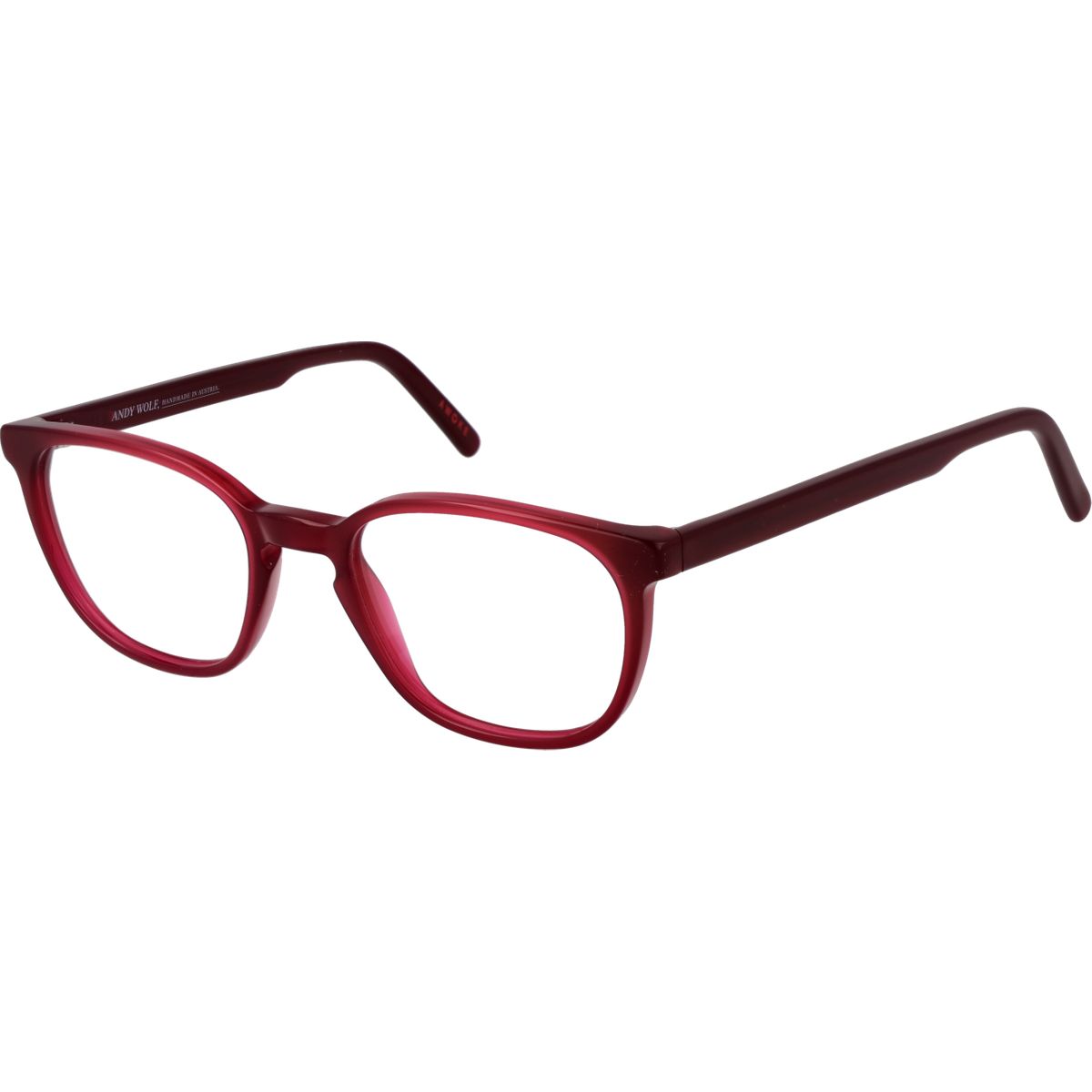 Burgunderfarbene Vollrand-Brille aus Acetat