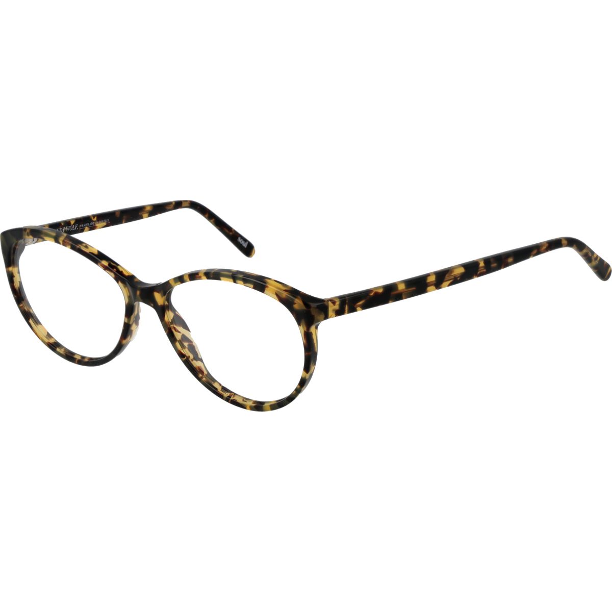 Ovale Schildpattmuster-Brille