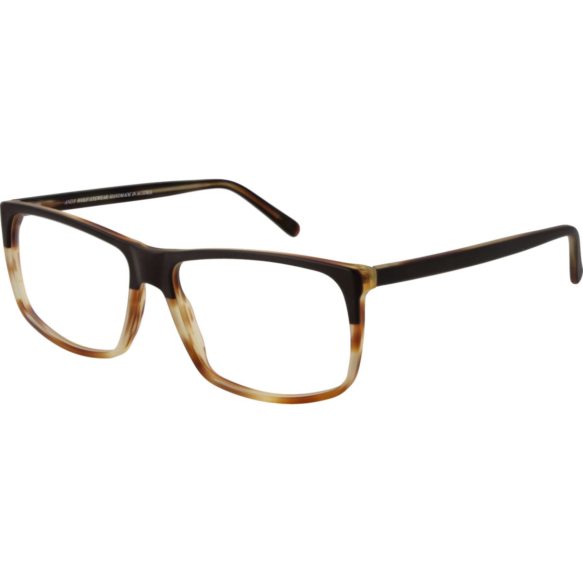Rechteckige Unisex-Brille mit Vollrand