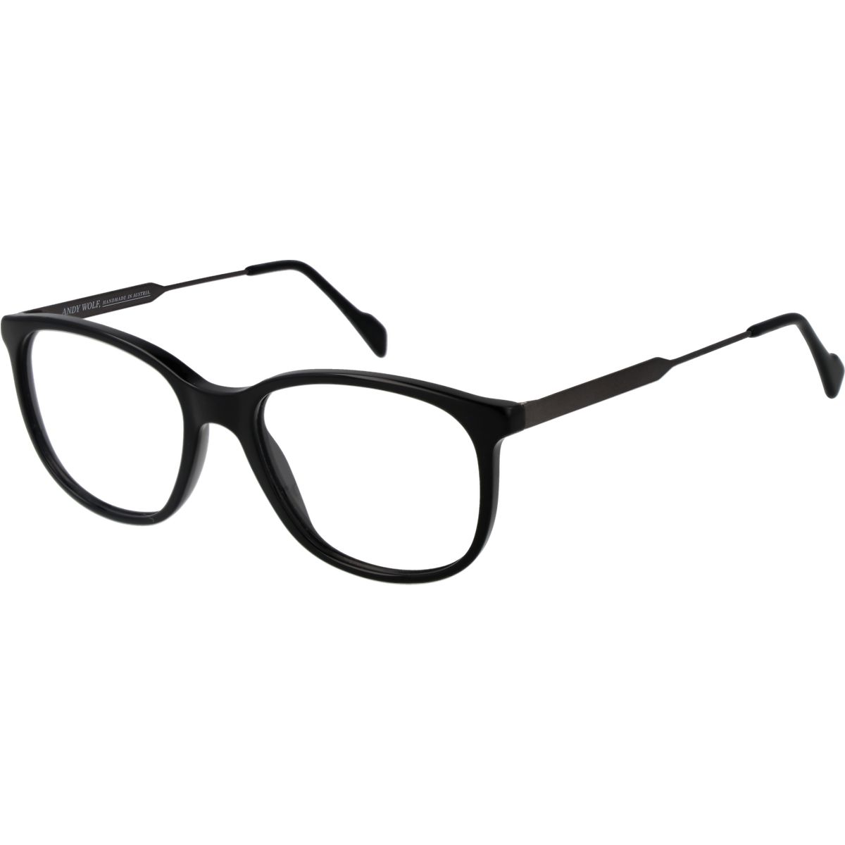 Schwarze Acetat Vollrand Brille
