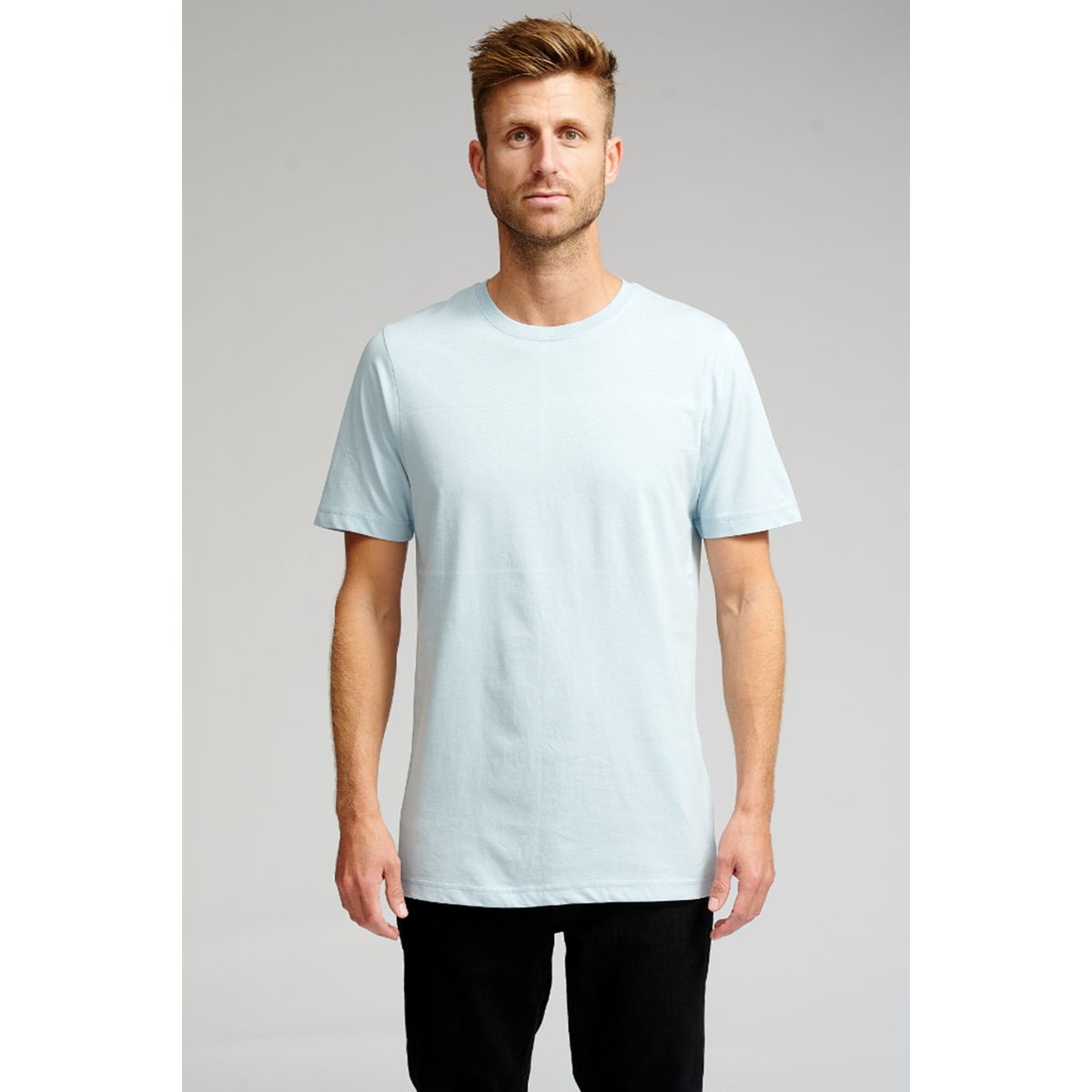 Basic Baumwoll T-Shirt mit Rundhalsausschnitt