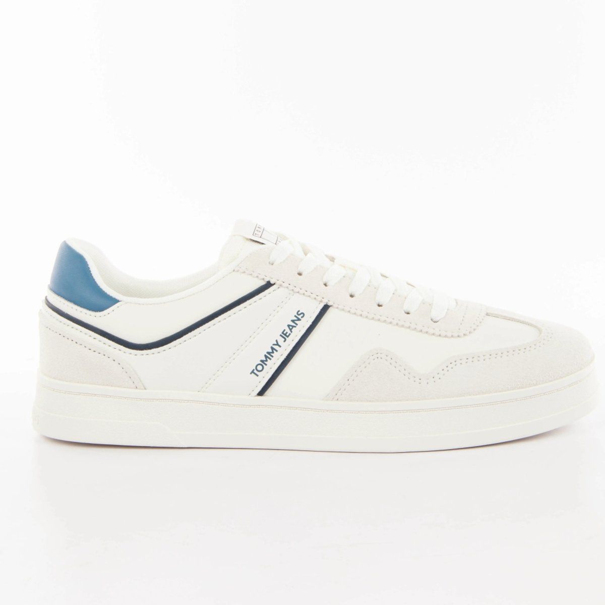 Essentielle weiße lässige Ledersneakers