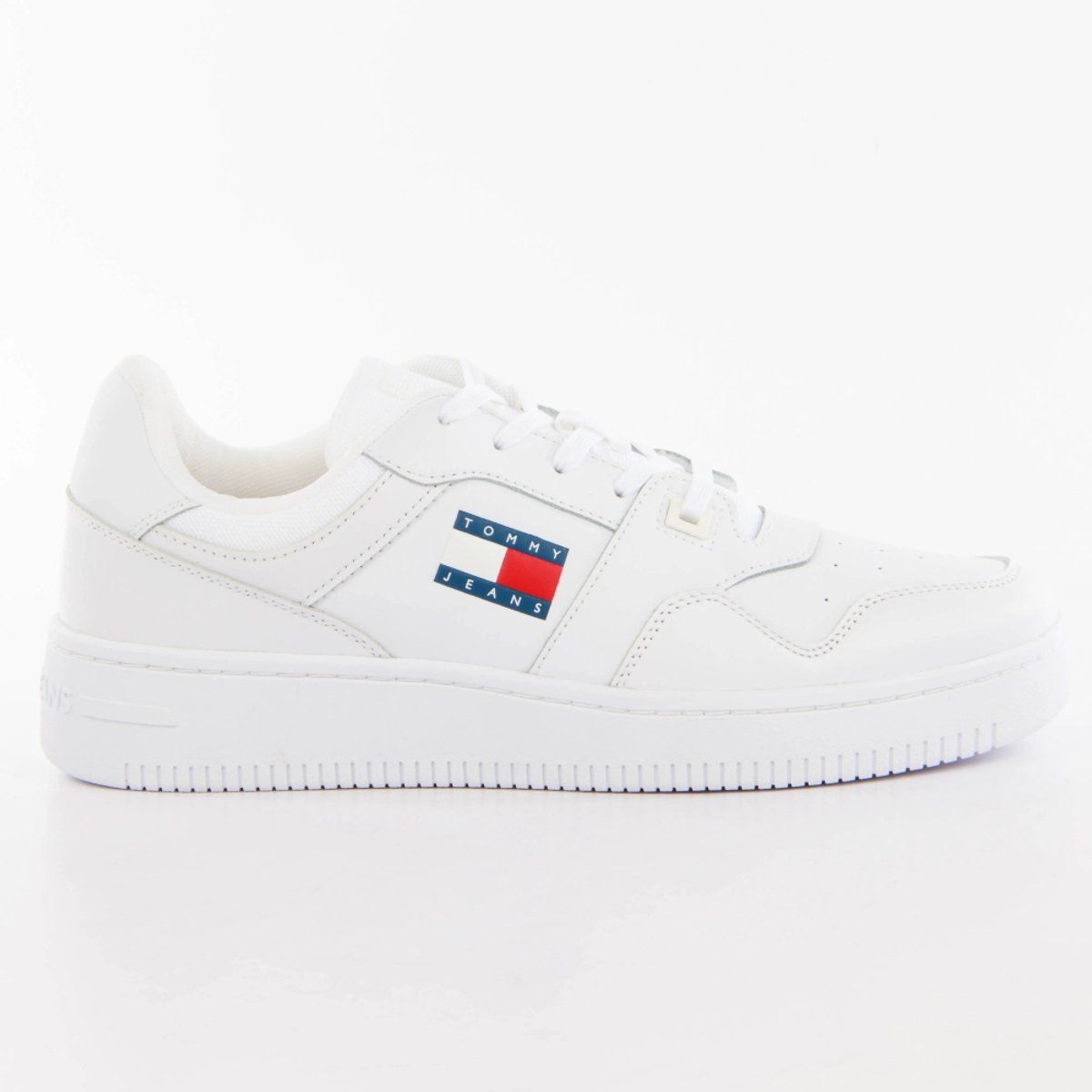 Weisser Leder Low-Top Sneaker