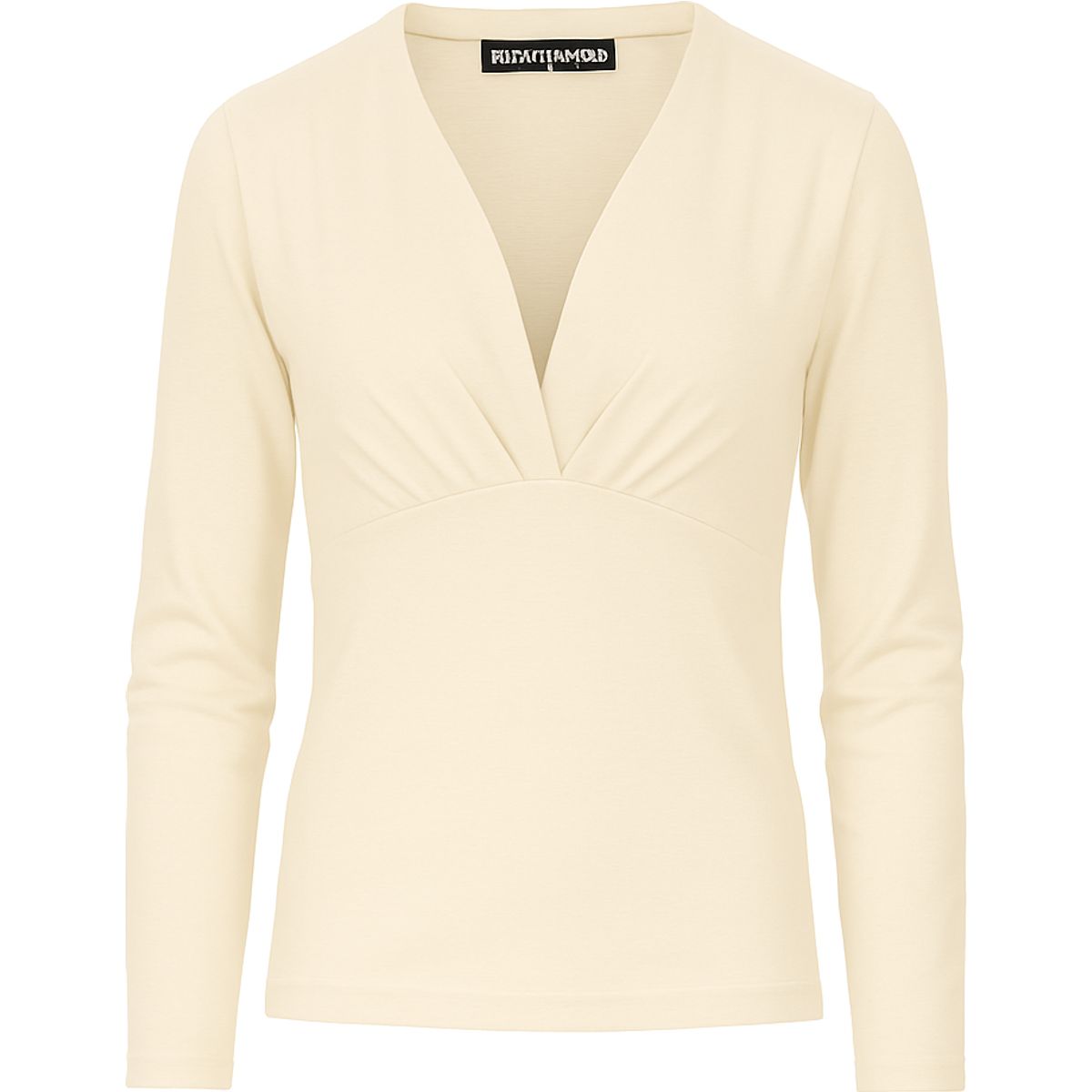 Langärmliges Jersey-Wickeloberteil