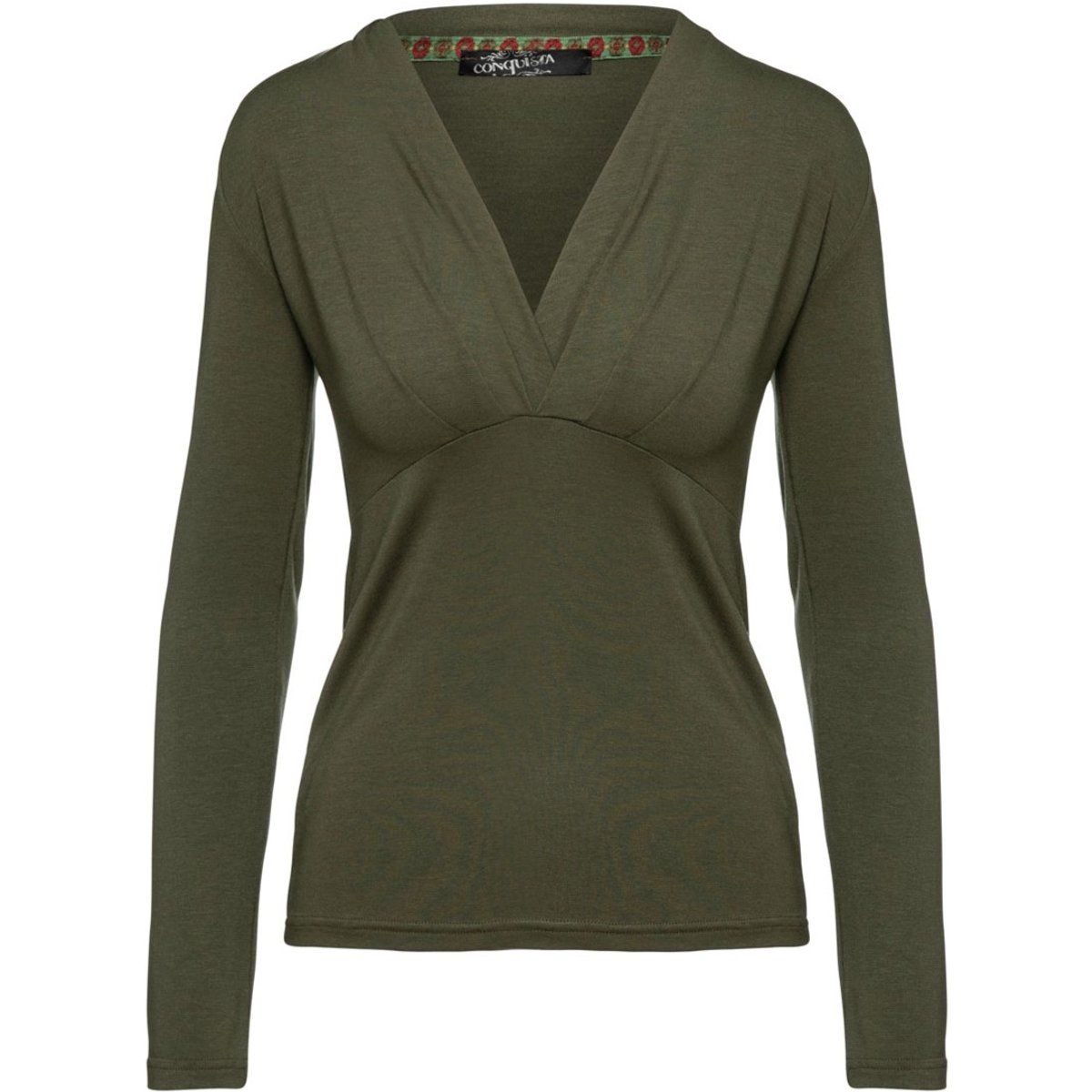 Langarmshirt mit Wickeloptik