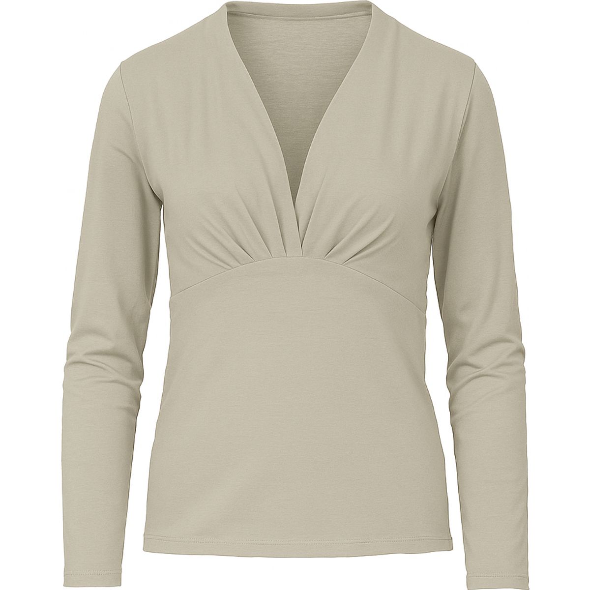 Langärmeliges Jersey-Wickeloberteil