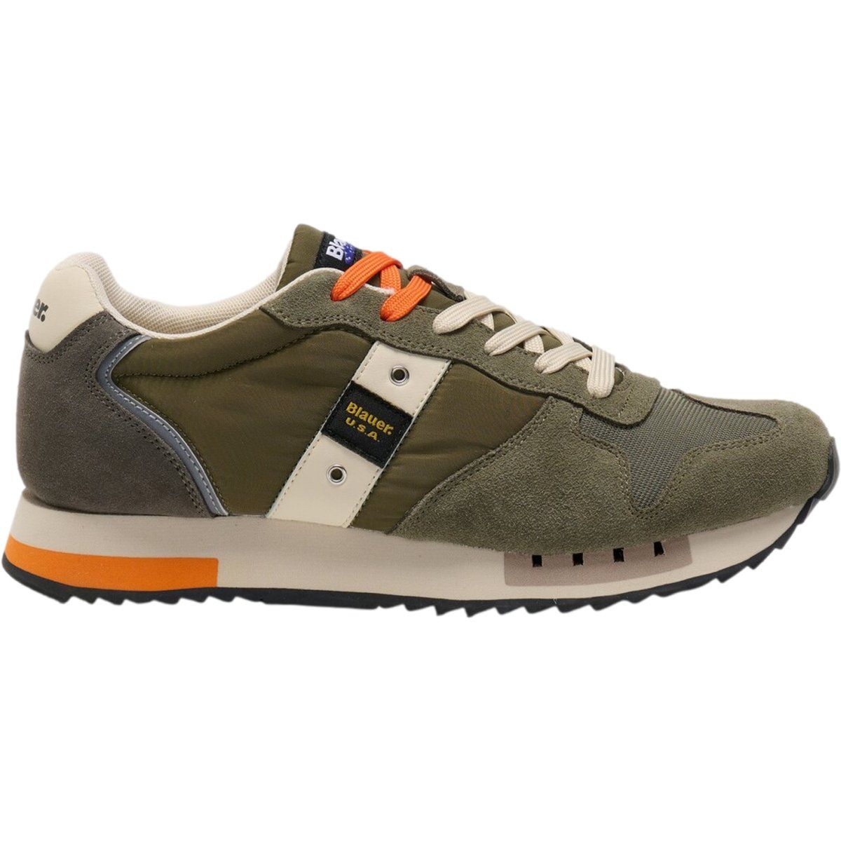 Olivgrüner Retro Lauf-Sneaker