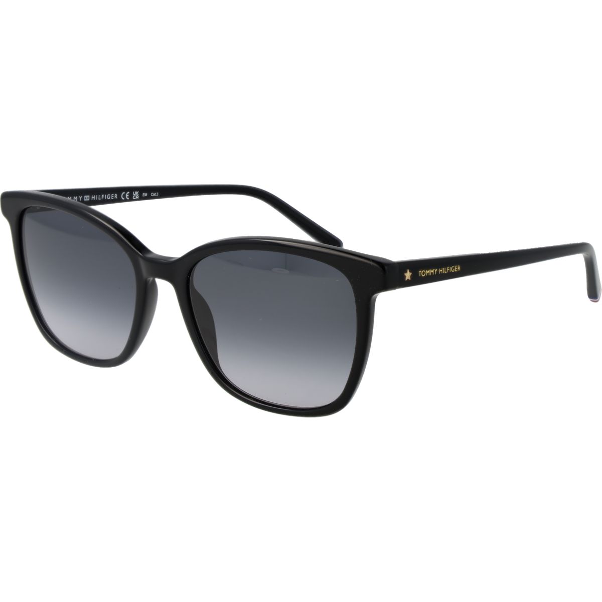 Schwarze Sonnenbrille mit quadratischem Rahmen