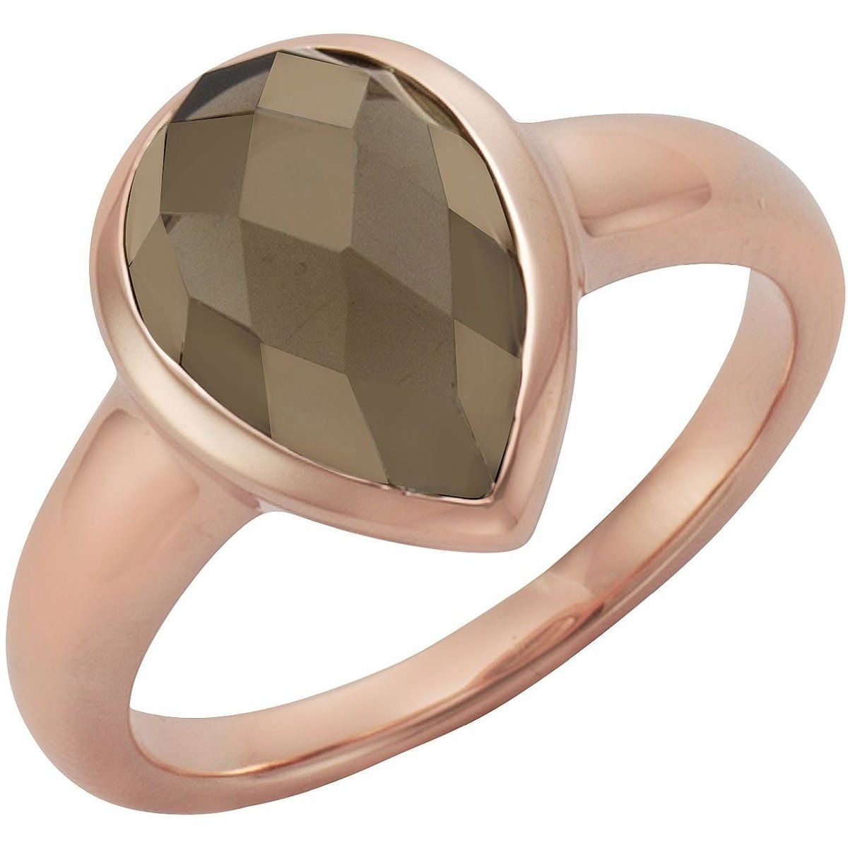 Ring mit birnenförmig geschliffenem Edelstein