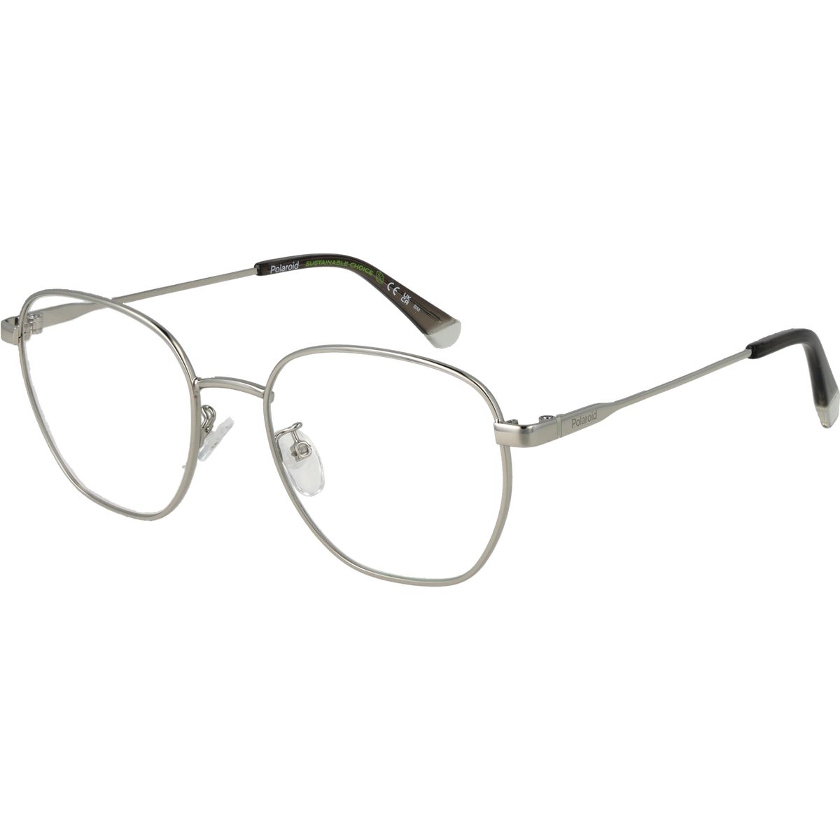 Silberne Metall Vollrand Brille