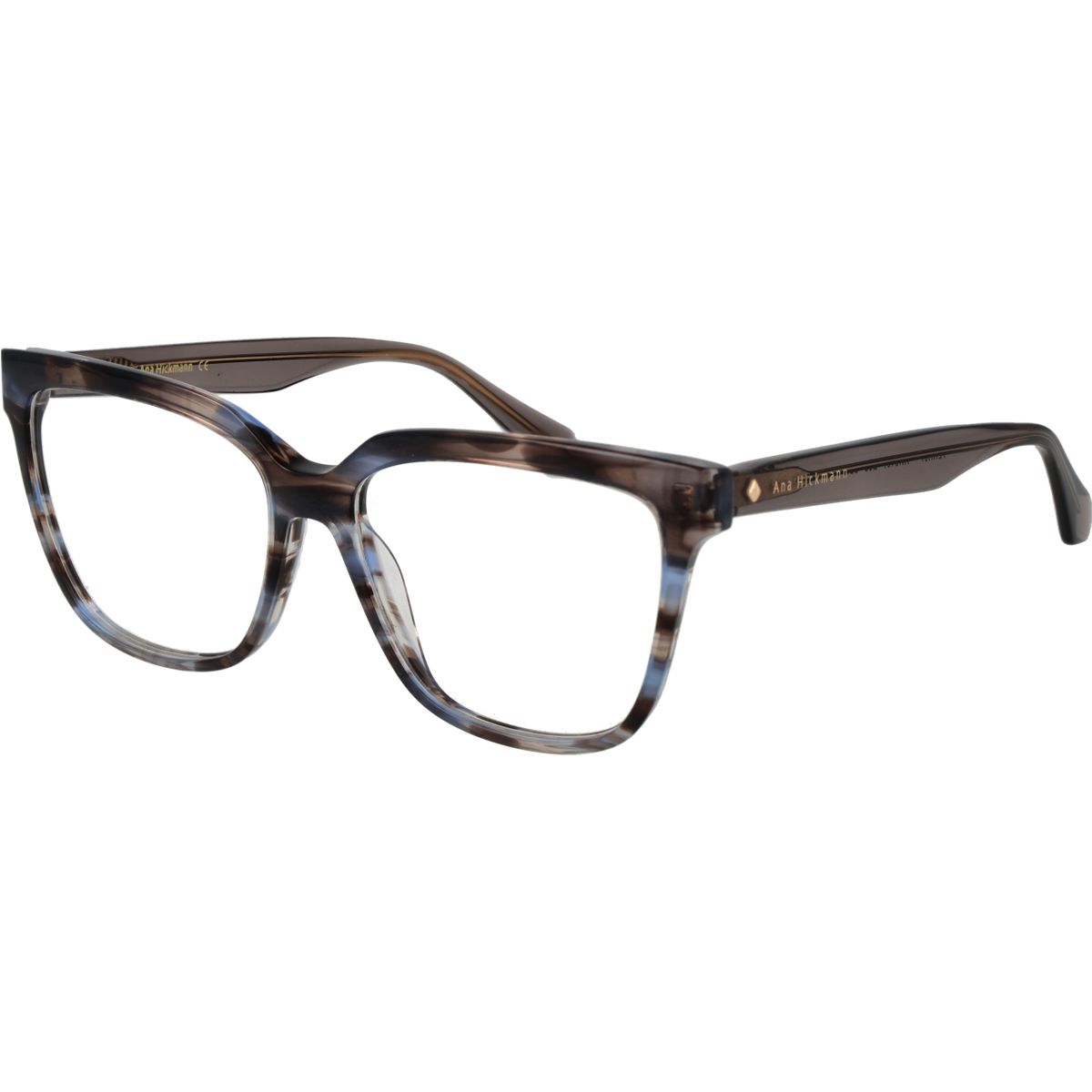 Gemusterte, quadratische Vollrandbrille