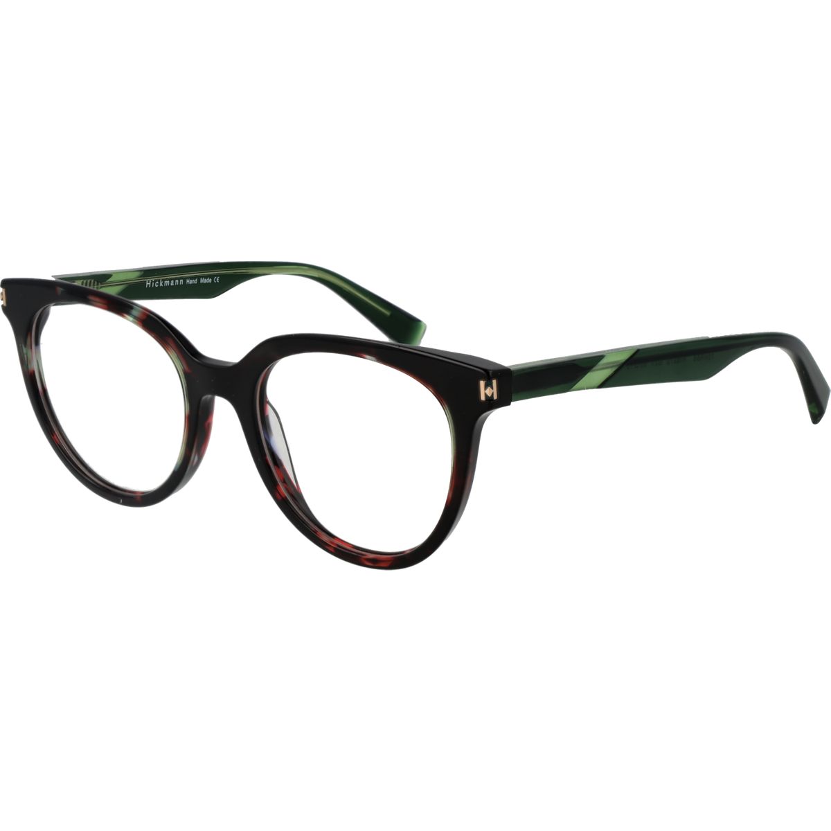 Gemusterte Cat-Eye-Brille mit Vollrand