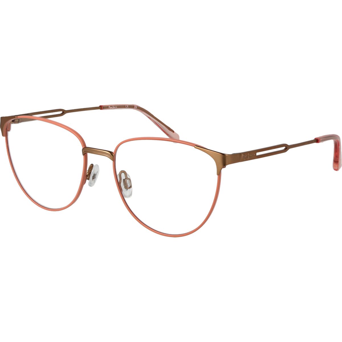 Cat-Eye Brille mit Metallrahmen