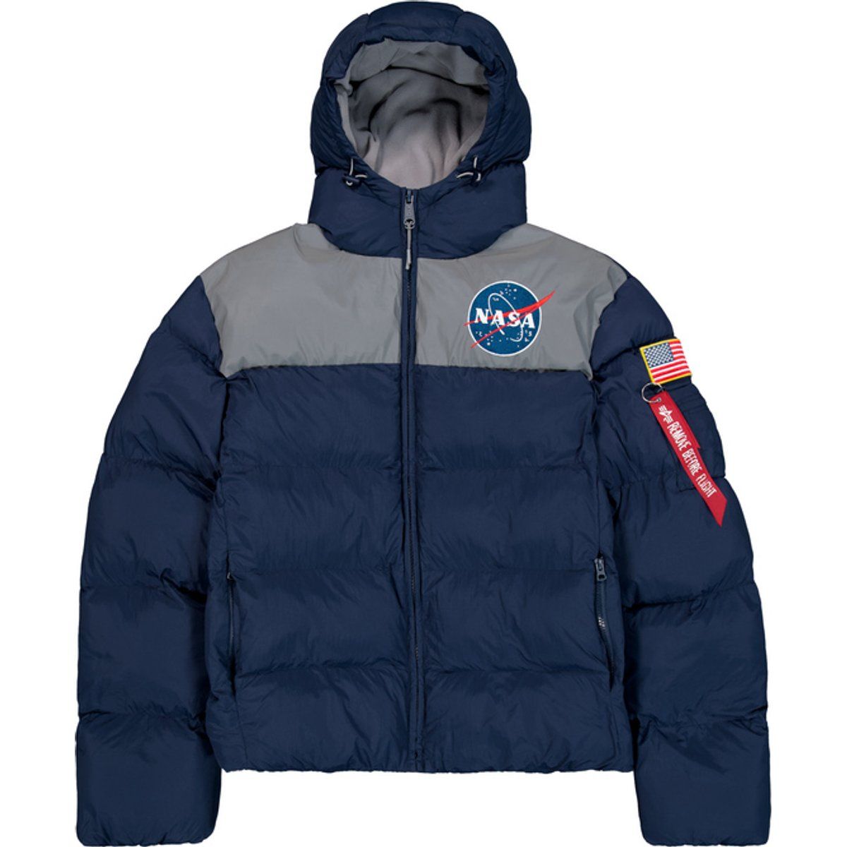 NASA Colorblock Puffer Jacke