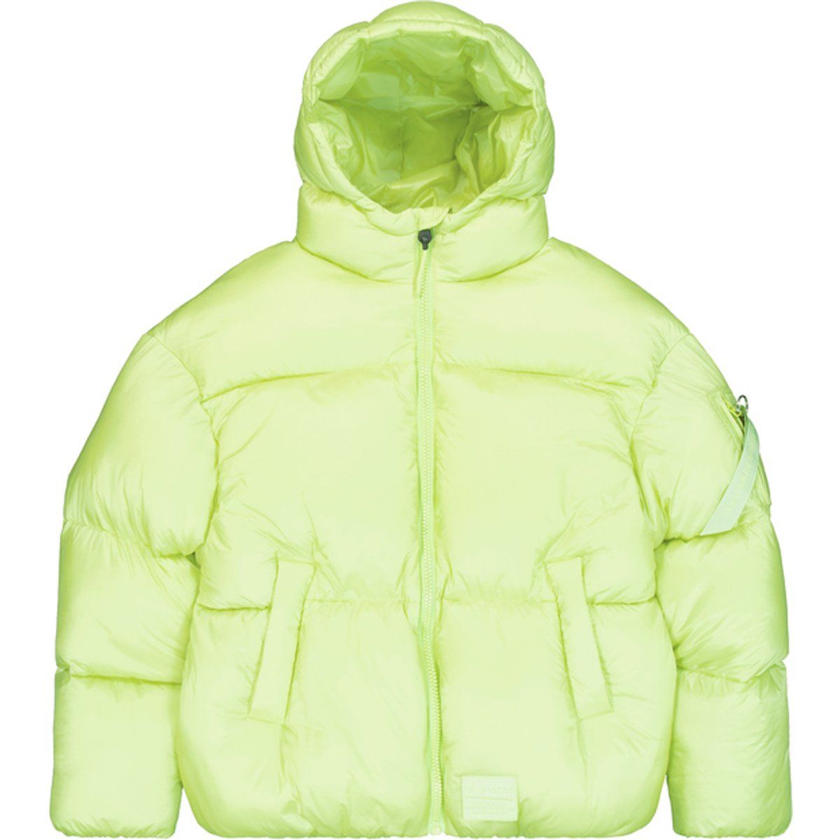 Übergroße Puffer Bomberjacke mit Kapuze