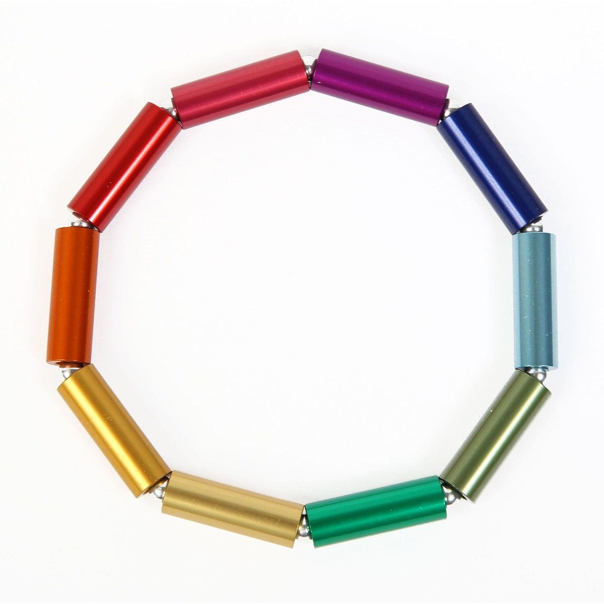 Farbenfrohes minimalistisches Röhrchen-Armband