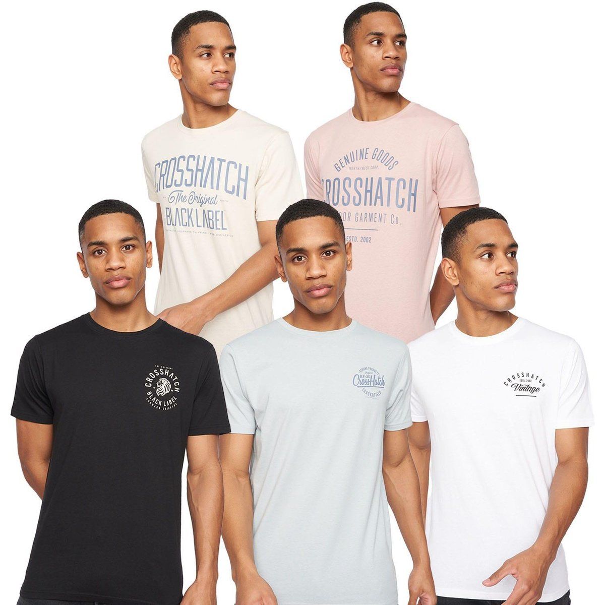 Herren T-Shirt mit Grafikdruck und Rundhalsausschnitt