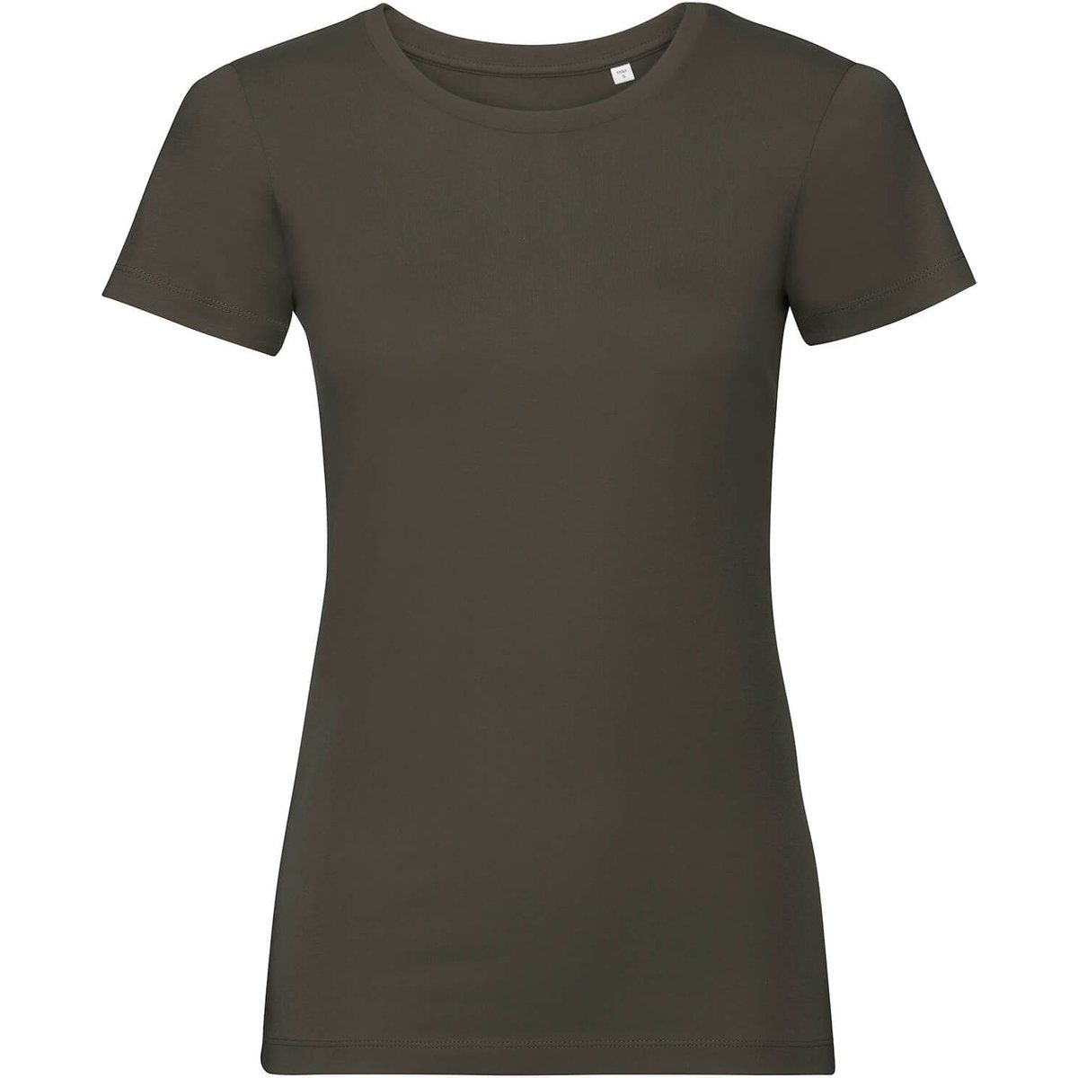 Figurbetontes Bio-Baumwoll-Rundhals-T-Shirt
