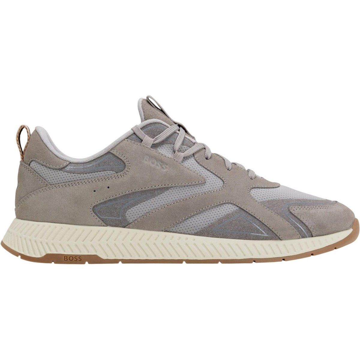 Moderner Sneaker aus Wildleder und Mesh