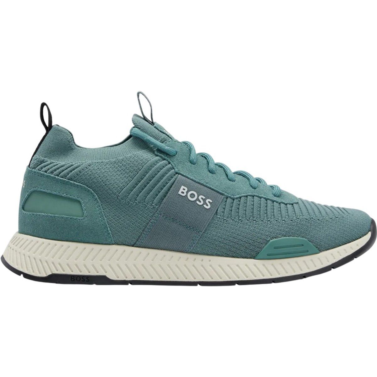 Herren Strick Wildleder Panel Sneaker