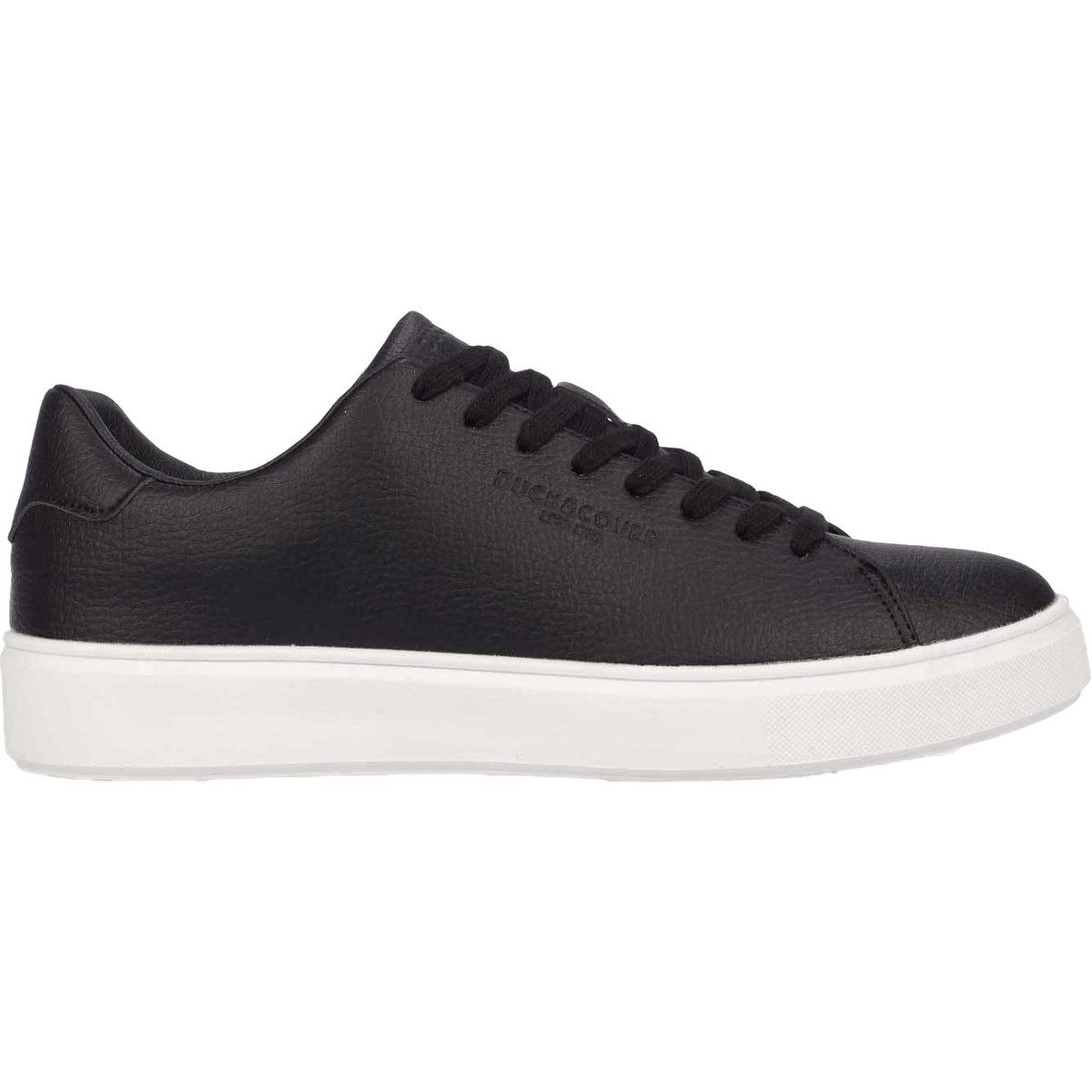Herren Low-Top Sneaker aus schwarzem Leder
