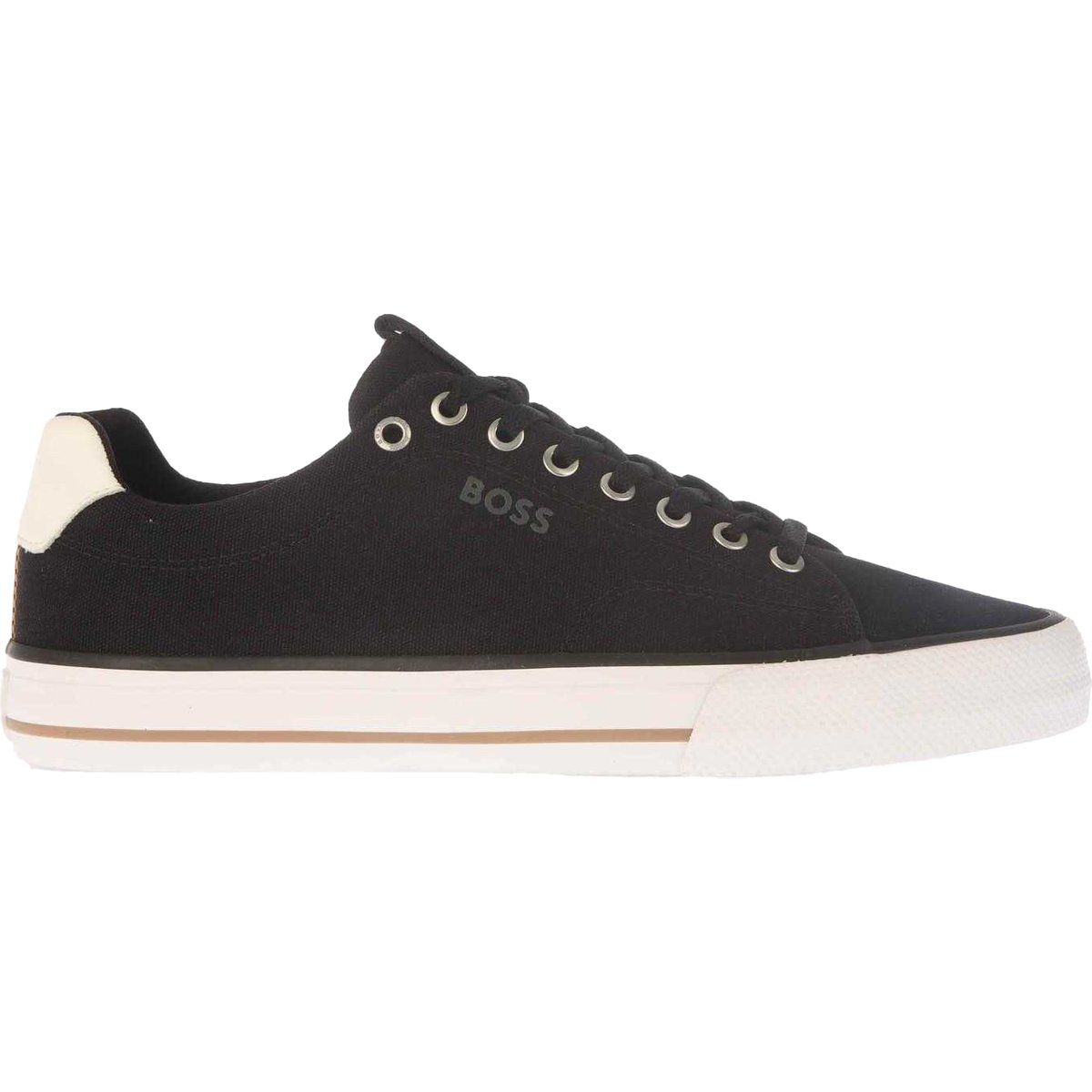 Herren Schwarzer Canvas Low-Top Sneaker
