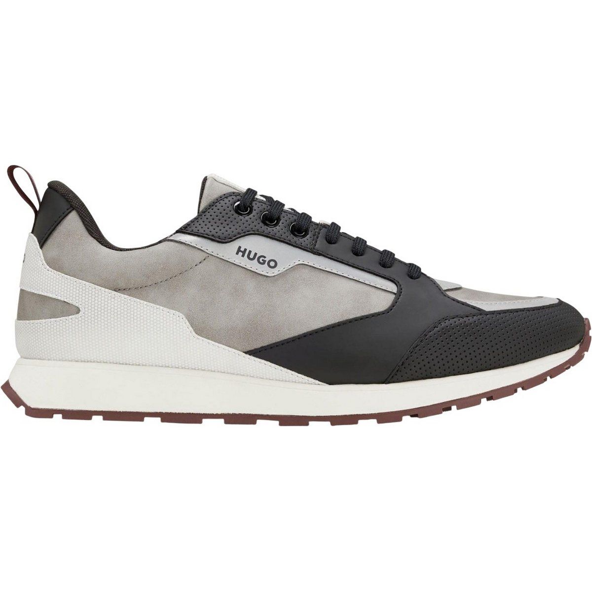 Hugo - Herren/Damen Unisex Sneaker "Icelin", Leder (Grau)