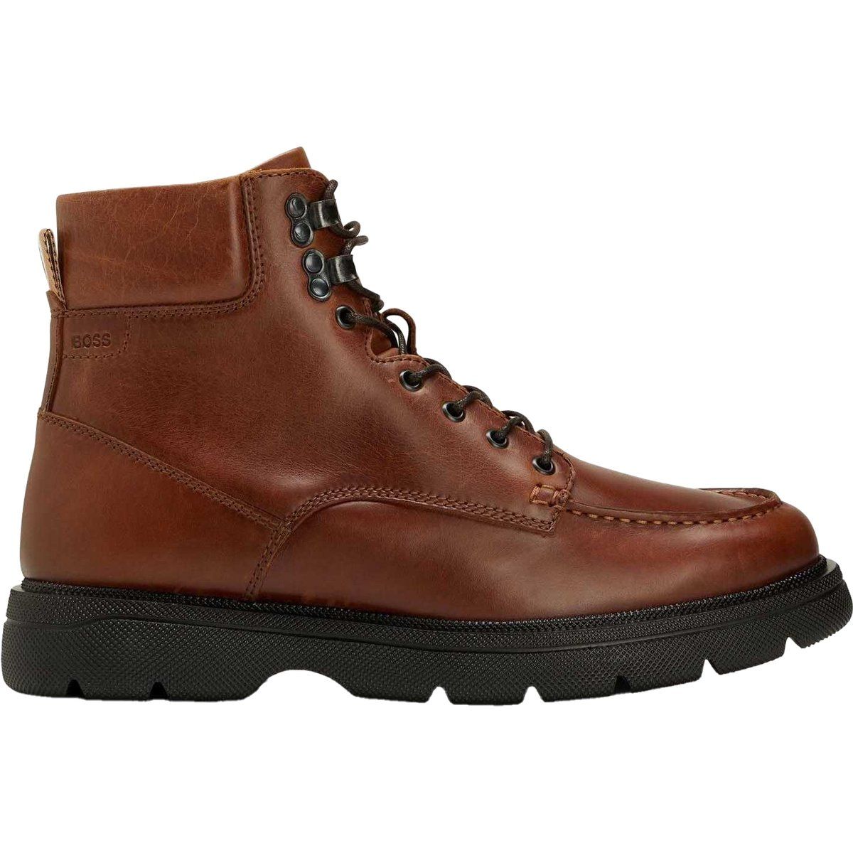 Herren-Stiefeletten aus braunem Leder